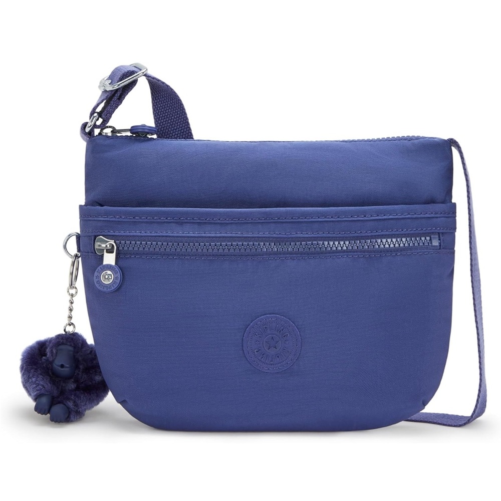 LIKE NEW KIPLING Arto Crossbody Bag, Ocean Blue, 11.25 x 10”, Nylon, Pristine